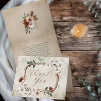 Boho Muted Floral automnal Tomber amoureux Enterre