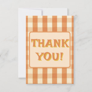 Carte De Remerciements Boho Retro Super coloré Wavy Mariage