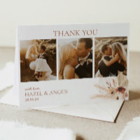 Boho Rust Terracotta Pampas Mariage photo