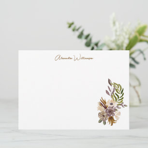 Carte De Remerciements Boho Rustic Nature Botanique Fête des mariées pers