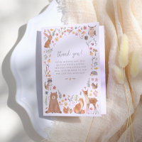 Boissons Animaux forestiers Baby shower neutre pou