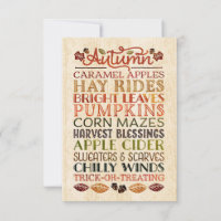 Bon thanksgiving Mots descriptifs Automne