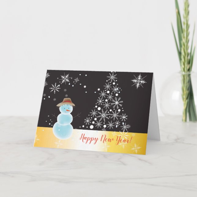 Carte De Remerciements Bonne année (Devant)