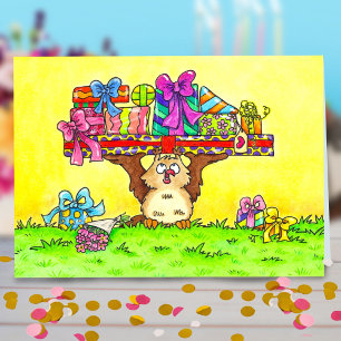 Carte De Remerciements Bonne fête de la Chouette