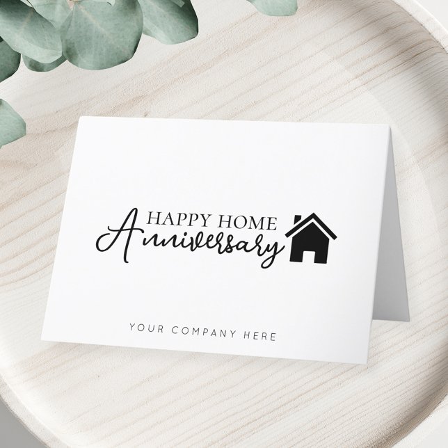 Carte De Remerciements Bonne maison Anniversaire Immobilier (Créateur téléchargé)