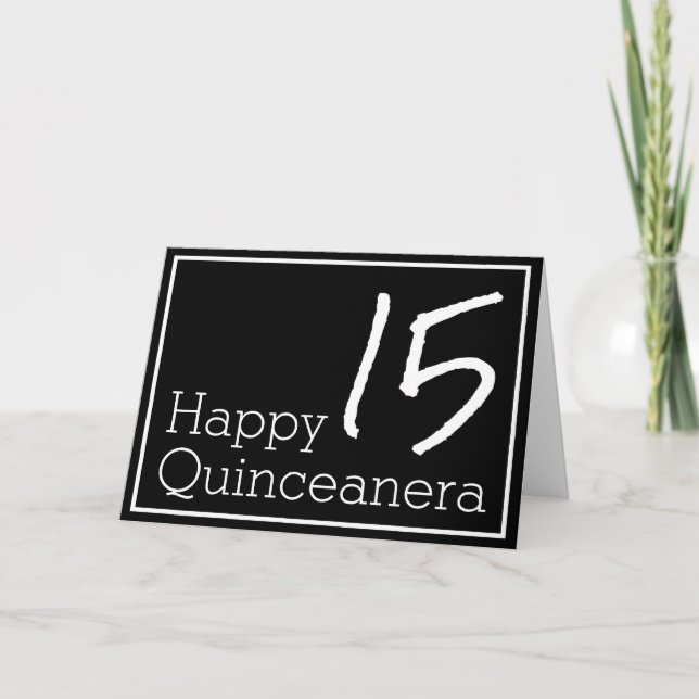 Carte De Remerciements Bonne Quinceanera (Devant)
