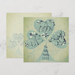 Carte De Remerciements "Bonne Saint Patrick's Day" écrit à la main que