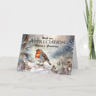 Carte De Remerciements Bonnes Fêtes d'entreprise ou de groupe Noël