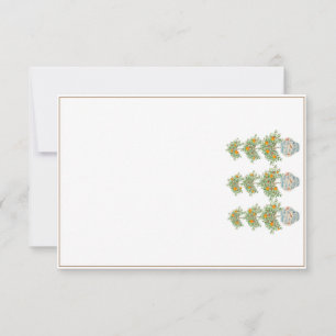 Carte De Remerciements Bonnets de gingembre Topieux Orange Tree