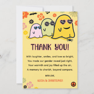 Carte De Remerciements Booy ou Ghoul Super Ghost Halloween Sexe révéler