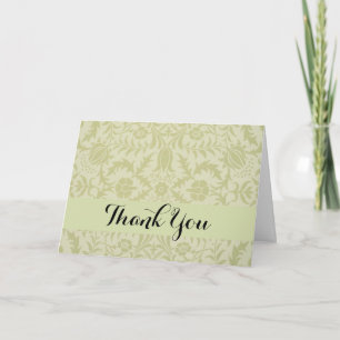 Carte De Remerciements Borage Vert Doux Mariage William Morris