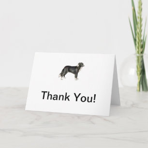 Carte De Remerciements Border collie