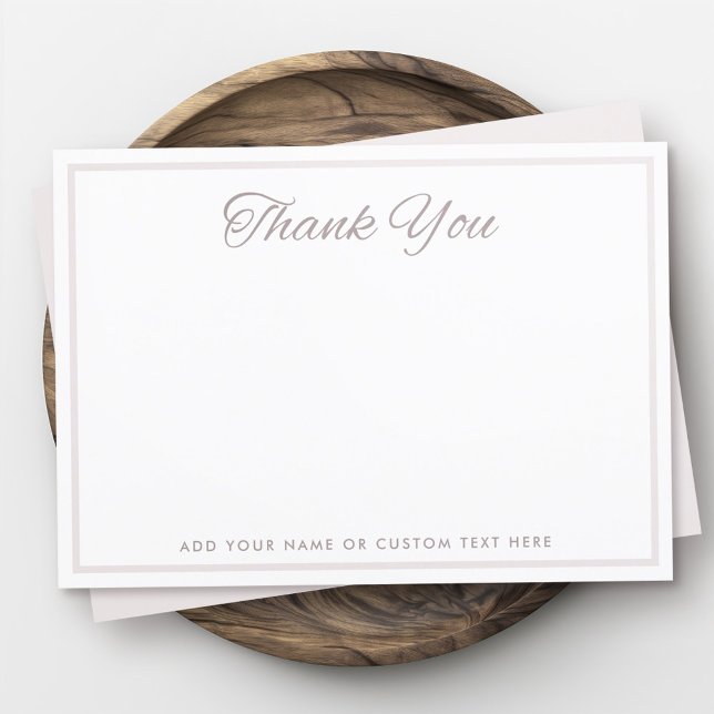 Carte De Remerciements Bordure élégante vide (Elegant border blank thank you card)