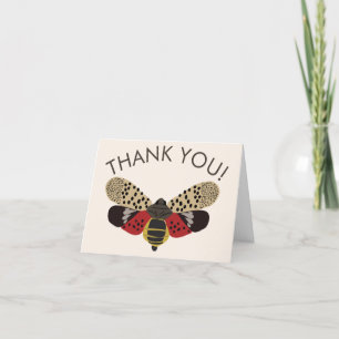 Carte De Remerciements Boug de lanternfly tacheté Personnalisé