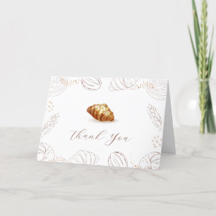 Carte De Remerciements Boulangerie Pâtisserie Bun Dans Le Baby shower Du