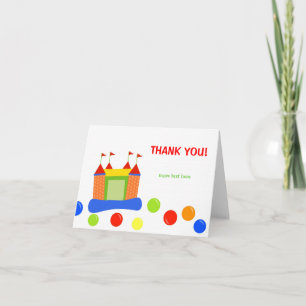 Carte De Remerciements Bounce House Bounce Castle Remerciements