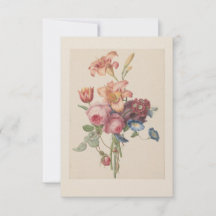Bouquet d'aquarelle d'art fin floral hollandais vi