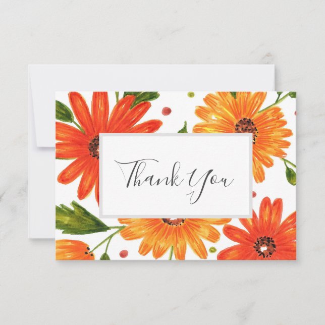 Carte De Remerciements Bouquet d'automne (Devant)