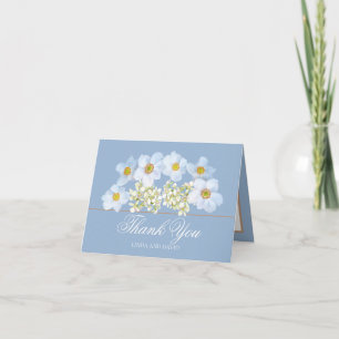 Carte De Remerciements Bouquet Floral Fleurs Botaniques Remerciements Mar