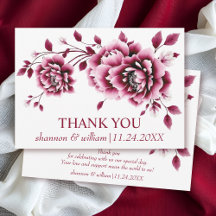 Bourgogne chinois pivoine fleurs mariage