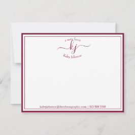 Carte De Remerciements Bourgogne Personnalisée À Partir Du Bureau De La C