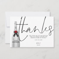 Bouteille de Champagne Fête des mariées de script 