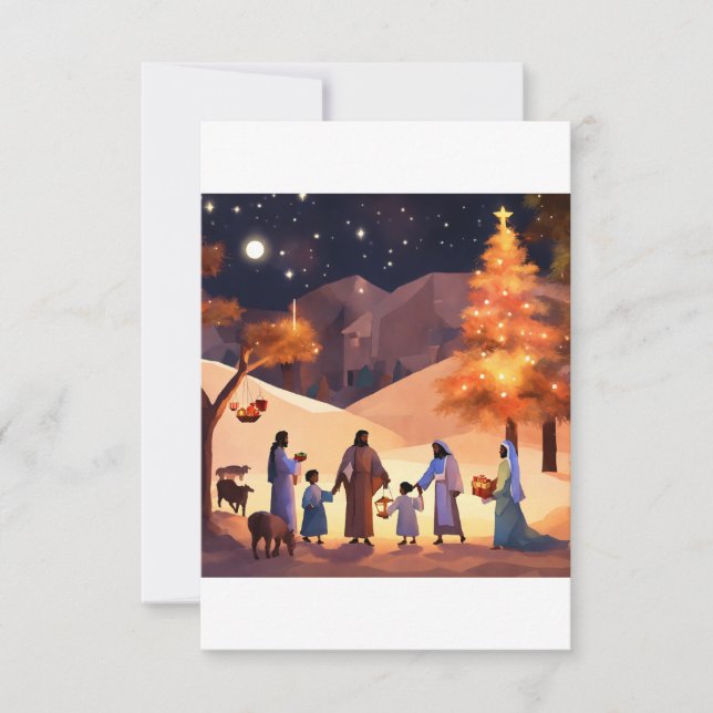 Carte De Remerciements Boutique Festive Card (Devant)