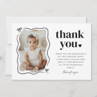 Bow Wavy Border Photo Anniversaire