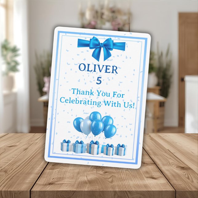 Carte De Remerciements Boys Birthday Thank You Card - Gifts & Confetti (Créateur téléchargé)