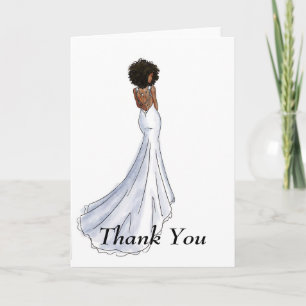 Carte De Remerciements Bridal Thank You Card