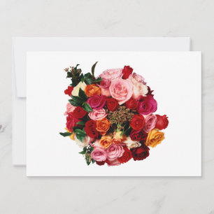 Carte De Remerciements Bride Bouquet