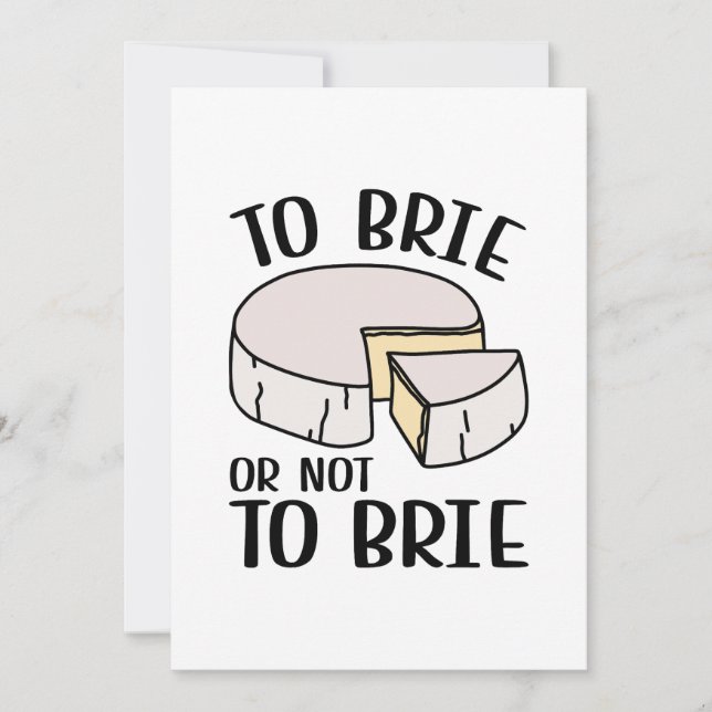 Carte De Remerciements Brie Ou Pas Brie (Devant)