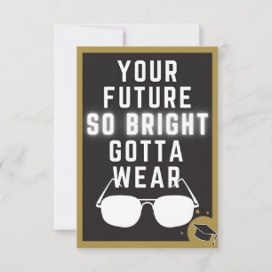 Carte De Remerciements Bright Future Funny Graduation Card