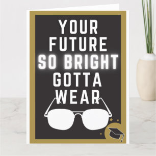 Carte De Remerciements Bright Future Funny Graduation Card
