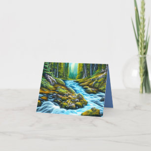Carte De Remerciements Brook à bulles magiques sauvages