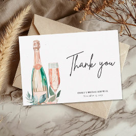 Carte De Remerciements Brunch & Bubbly Enterrement de Vie de Jeune Fille