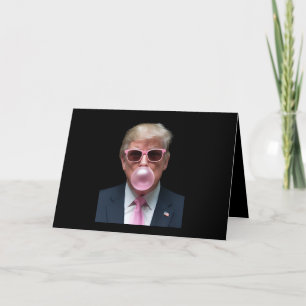 Carte De Remerciements Bubblegum Rose Trump Drôle Président USA