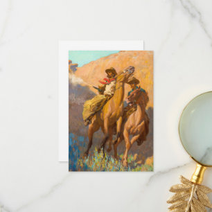 Carte De Remerciements Buck Peters, Ranchman par Maynard Dixon