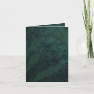 Carte De Remerciements BUDGET All-in-1 Rustique Mariage vert émeraude
