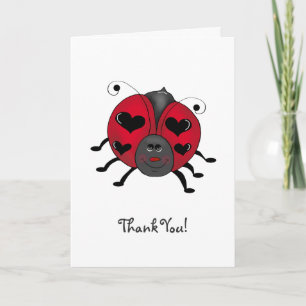 Carte De Remerciements Buggies de jardin ・ Smiling Ladybug