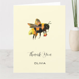 Carte De Remerciements BumbleBee transportant le nom personnalisé du poll