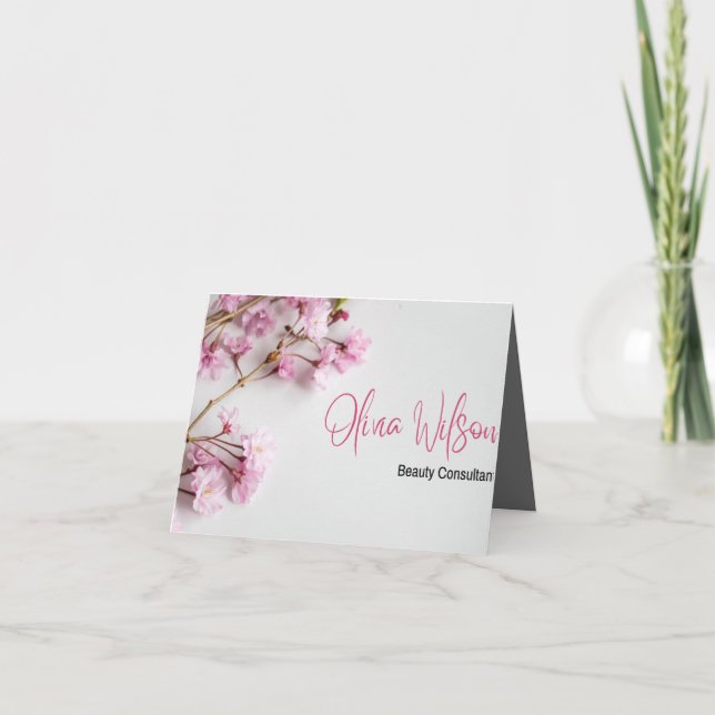 Carte De Remerciements business card (Devant)