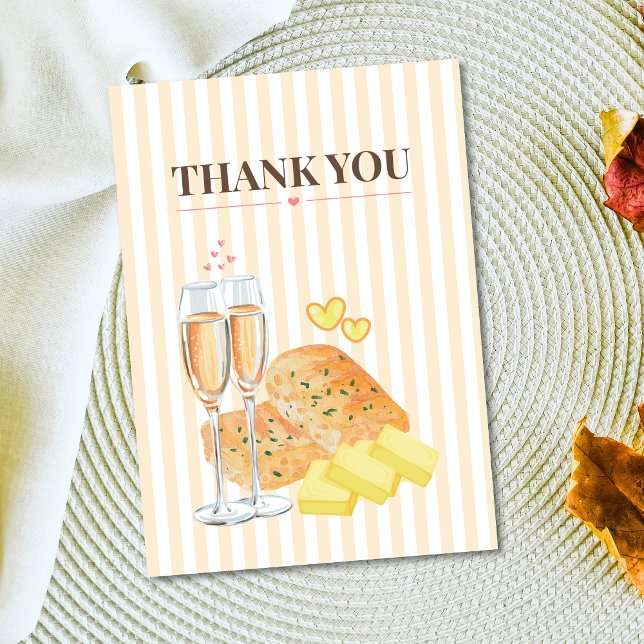 Carte De Remerciements Butter Together Bridal Shower Thank You Card  (Créateur téléchargé)