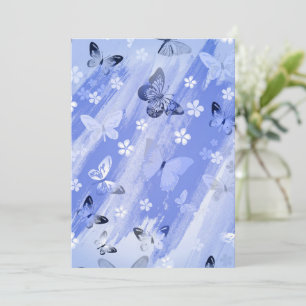 Carte De Remerciements Butterfly Pattern 13