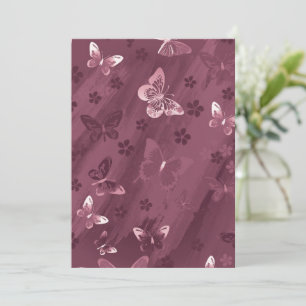 Carte De Remerciements Butterfly Pattern 16