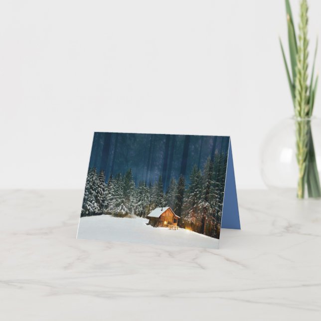 Carte De Remerciements Cabine de journal (Devant)