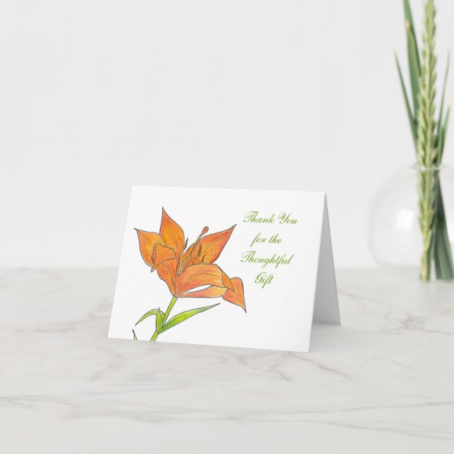 Carte de remerciements cadeau (Devant)