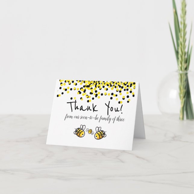 carte de remerciements cadeau Baby shower (Devant)