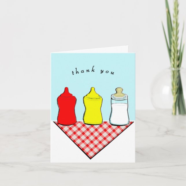 Carte De Remerciements Cadeau bébé (Devant)