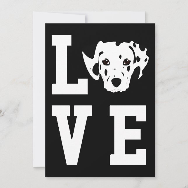 Carte De Remerciements Cadeau Dalmatien| Cadeau de Dalmatie (Devant)